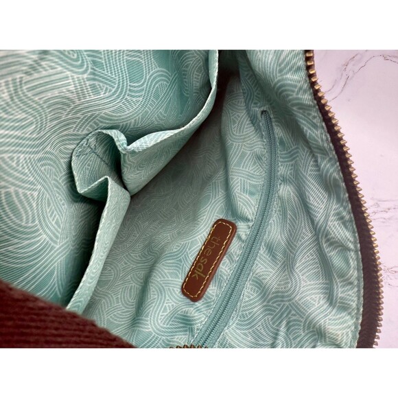 The Sak Lucia Leather Convertible Brown Crossbody Shoulder Bag Purse - Picture 4 of 16